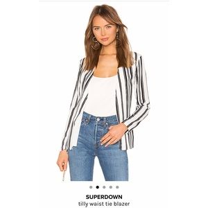 SUPERDOWN Tilly Waist Tie Blazer